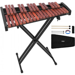 Ξυλόφωνο VEVOR Glockenspiel, 32 Νότες, Ξύλινο Επαγγελματικό Κρουστό Όργανο Ξυλόφωνου, με Βάση Ρυθμιζόμενου Ύψους, 4 Σφυριά, Τσάντα Μεταφοράς, Κιτ Μουσικών Οργάνων για Αρχάριους για Ενήλικες και Παιδιά