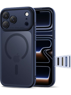 Tech-Protect Magpeak Magsafe CC Θήκη iPhone 17 Pro Max Matte Navy Blue