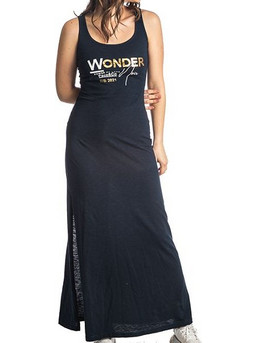 Paco & Co Maxi Καλοκαιρινό Καθημερινό Φόρεμα Navy Μπλε 213258