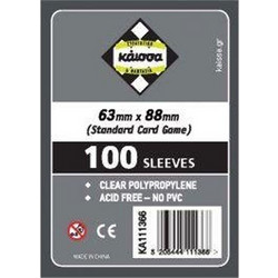 Board Games Sleeves 63x88mm (100 Sleeves) διάφανο