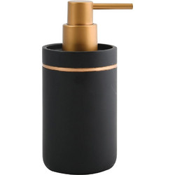 Dispenser Μπάνιου (Φ6.5x17.5) Spirella Bly Black Gold 03295.001