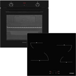 Pyramis Φούρνος Ηλεκτρικός Άνω Πάγκου 78lt 59.5cm PO782008SBL με Κεραμικές Εστίες PHC61410FMB