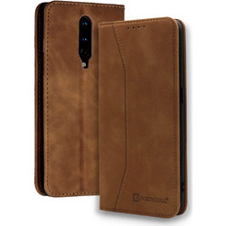 Bodycell PU Leather Book Brown (OnePlus 8)