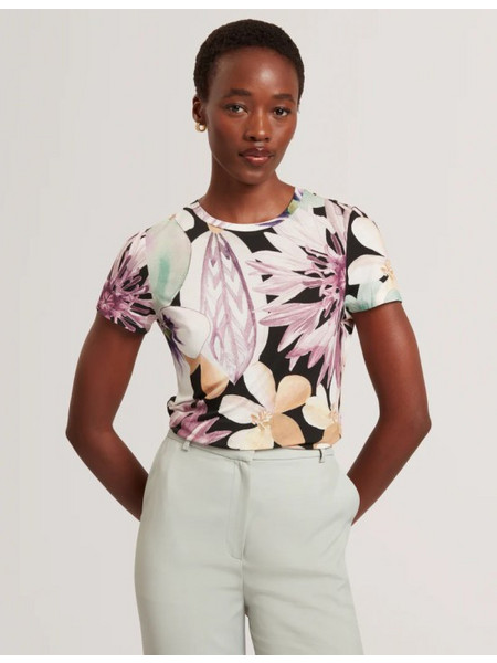 Γυναικεία Ted Baker μπλούζα Regular Fit Saalma-Μαύρο (281928 BLACK SAALMA)
