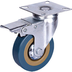 Ρόδα PVC περιστρεφόμενη με φρένο 75mm 60kg BORMANN PRO BHT9028 061137