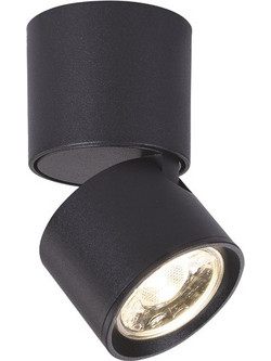 Aca Led Μονόφωτο Φωτιστικό Οροφής - Τοίχου 5W 3000K Μαύρο (RA33LEDS6BK)
