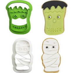 Κουπάτ πλαστικό Decora Halloween Μούμια και Frankenstein σετ 2 τεμ. (018.26.057)