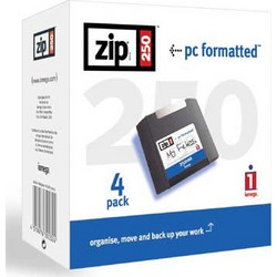 Iomega Zip 250 MB Δισκέτα (4 τεμάχια) 4019976300324