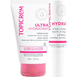 Topicrem UH Hand Cream 50ml + Lip Balm 4gr