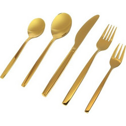 Σετ Μαχαιροπίρουνα 30 τεμαχίων Stainless Steel Χρυσό-PM4129G