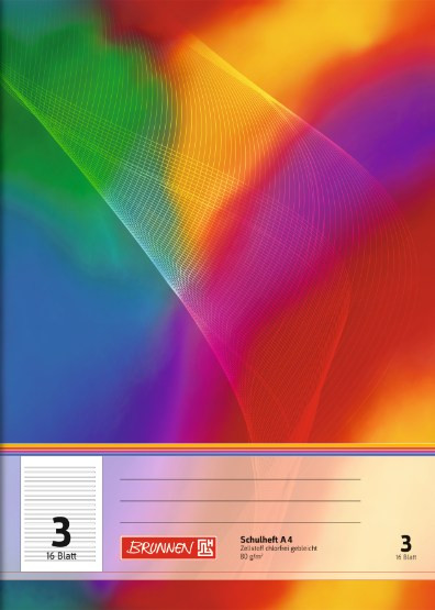 Τετράδιο (Schreibhefte ohne Rand) (Din A4, Blatt 16, Lineatur 3)