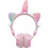 Unicorn AH808 Ενσύρματα & Ασύρματα Bluetooth Παιδικά Ακουστικά On Ear Ροζ