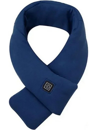 Θερμαινόμενο Κασκόλ Fleece με USB για Άνεση και Χαλάρωση - ΜΠΛΕ