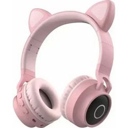 Gjby CA-028 Ασύρματα Bluetooth Ακουστικά On Ear Ροζ