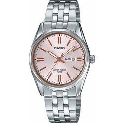 Casio Γυναικείο Ρολόι με Ασημί Μεταλλικό Μπρασελέ LTP-1335D-4AV