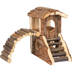 HOUSE MARTY WOOD 19x16,5x16,5CM