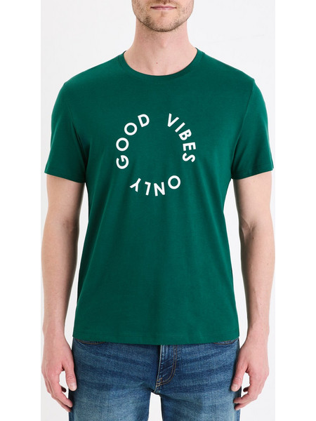 Celio T-shirt Gecircu - DARK GREEN