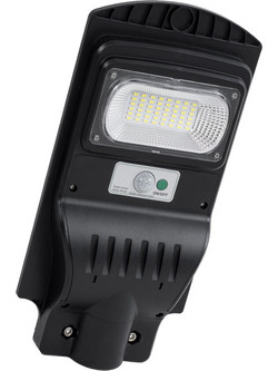 GLOBOSTAR(R) STREETB 85341 Φωτιστικό Δρόμου LED 30W 1500lm 120 DC 5V με Ενσωματωμένο Φωτοβολταϊκό Panel 6V 6W & Επαναφορτιζόμενη Μπαταρία Li-ion 3.2V 5000mAh με Αισθητήρα Κίνησης-Ημέρας-Νύχτας Αδιάβρο