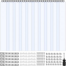 VEVOR Διαφανής Πλαστική Κουρτίνα Πόρτας 2.4μ x 1.5μ για Ψυκτικούς Θαλάμους PZPVCML6096IVG8R6001V0