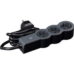Legrand SurgeArrest 3 Outlets 1.5m Cable Black