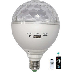 Λάμπα Πάρτι RGB Magic Ball E27 Με Τηλεχειριστήριο Aerbes AB-WT10