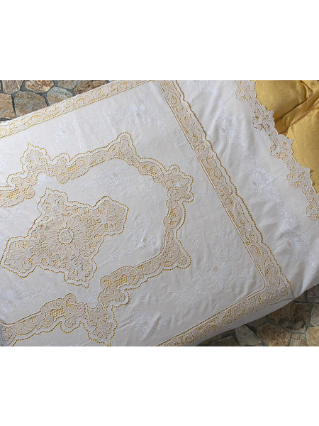 Χειροποίητη λινή κουβέρτα 779 (245cm x 280cm)