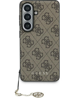 Guess 4G Classic Logo Charm MagSafe Back Cover Brown (Samsung Galaxy S26)