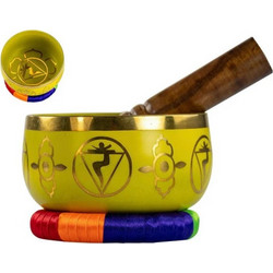 Gift Set Μπολ Διαλογισμού - Singing Bowl Manipura Chakra Solar Plexus 13cm