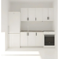 Κουζίνα Modest Σετ 5 Κουτιών Λευκή Άνω Κουτιά 170cm Κάτω 110cm