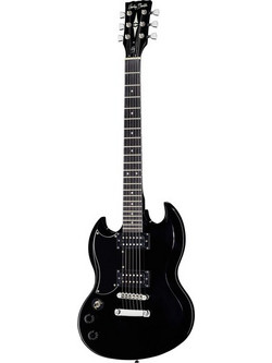 Harley Benton DC-200LH Student Bundle BK Left Handed Bundle Ηλεκτρική Κιθάρα Double Cut με HH Μαγνήτες και Ταστιέρα Maple