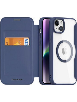 Θήκη Flip Dux Ducis Apple iPhone 15 Plus Wallet Skin X Pro Μπλε N63045