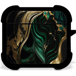 CUSTOM Marble Green-Gold - Airpods 3
