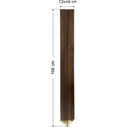 Σετ 10 τμχ πάσσαλοι δοκός 50112 7.2X4.6X106 cm με μύτη-Tesias Group