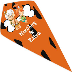 Χωνάκια Βάπτισης με Flinstone, Bam Bam, Σταλίτσα