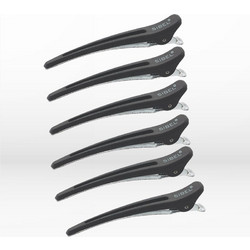 Sibel Carbon Clips Μαύρα 10cm (6τμχ)