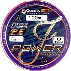 ΝΗΜΑ OCEANIC TEAM POWER JIGGING X8 100M RED 0.80MM