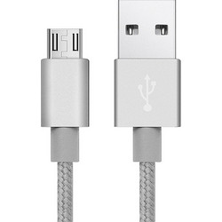 Καλώδιο USB ASPOR για Φόρτιση και Μεταφορά Δεδομένων Micro USB 2.4A με Nylon Επένδυση 1.2μ