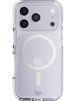 TECH21 IPHONE 17 PRO CASE (T21-11397) EVOCRYSTAL W/MAGSAFE CLEAR/METALIC SILVER