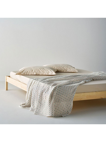 Κουβέρτα Trubi 14A White-Pink Kentia Μονό 160x240cm 100% Βαμβάκι