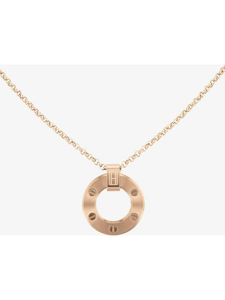 Tommy Hilfiger Hardware Rose Gold-Tone Necklace 2780644