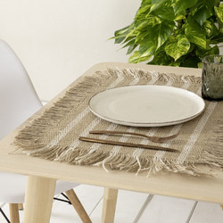Σουπλά Asha 32x44 Natural-Beige Nima Βαμβάκι,Jute