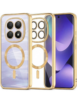 Techsuit - Luxury Crystal Magsafe - Xiaomi Redmi Note 15 5G / Note 15 4G / Poco M8 5G - Gold