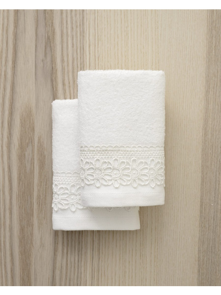 Σετ Πετσέτες (2 x 30x50) - Amara White της Nima Home 100% Cotton, 400 gsm Σετ (2 x 30x50)
