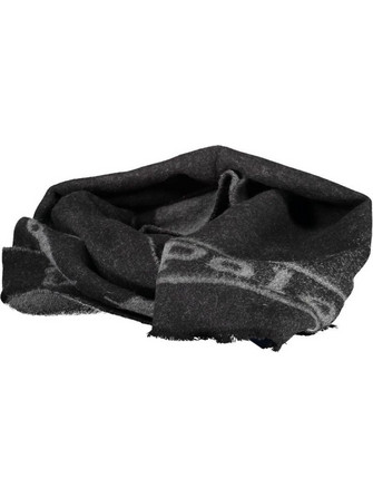 RALPH LAUREN MEN'S BLACK SCARF - 449891286001_NERO_BLKGRY