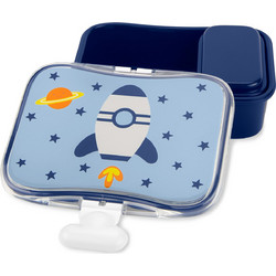 Skip Hop Zoo Spark Rocket Πλαστικό Παιδικό Δοχείο Φαγητού Μπλε 700ml
