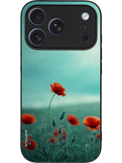 Sonique Sunset in Eden Series Back Cover Scarlet Poppy (iPhone 17 Pro)