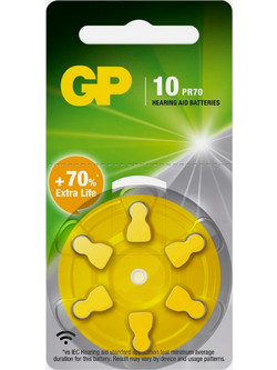 Gp Zinc Air 10 6τμχ