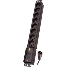 Lestar LZRM 810 BW Πολύπριζο 8 Θέσεων με Καλώδιο 3m LZRM 810 BW G-A K.CZ 3M IEC320