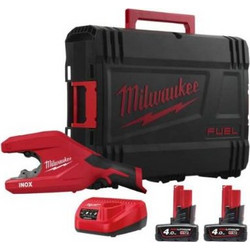 Milwaukee M12 PCSS54-402C 12V Κόφτης inox και cu σωλήνων raptor + 2x4.00Ah + φορτιστής 4933498605