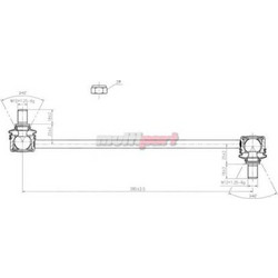 VECVL3640 ΑΚΡΑ ΖΑΜΦΟΡ ΕΜΠ.Α/Δ 12mm JAPAN AVENSIS T25/COROLLA E12 VECTOR